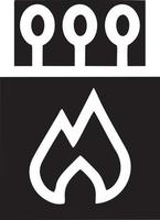 brand varm ikon symbol bild vektor. illustration av de fara brand bränna bild design. eps 10 vektor
