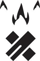 Feuer heiß Symbol Symbol Bild Vektor. Illustration von das Achtung Feuer brennen Bild Design. eps 10 vektor