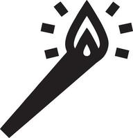 Feuer heiß Symbol Symbol Bild Vektor. Illustration von das Achtung Feuer brennen Bild Design. eps 10 vektor