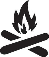 Feuer heiß Symbol Symbol Bild Vektor. Illustration von das Achtung Feuer brennen Bild Design. eps 10 vektor