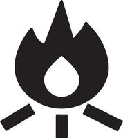 Feuer heiß Symbol Symbol Bild Vektor. Illustration von das Achtung Feuer brennen Bild Design. eps 10 vektor