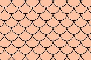 abstrakt geometrisch schwarz Meerjungfrau Rahmen Muster. vektor