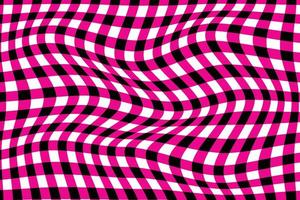 abstrakt geometrisk gingham tartan kolla upp pläd i rosa, svart, vit mönster. vektor