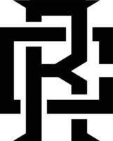 cr monogram logotyp vektor