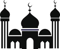 schwarz Moschee Logo vektor