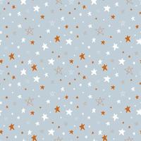 söt mönster med stjärnor. kosmos tema. minimalistisk hand dragen vektor illustration för papper, tyg, textil.