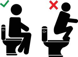 Öffentlichkeit Toilette Symbol Piktogramm vektor