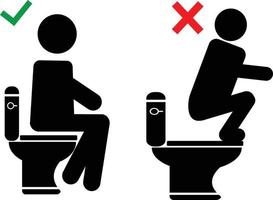 offentlig toalett ikon piktogram vektor