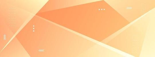 Banner Hintergründe. voll von Farben, minimalistisch, Orange Gradation, geometrisch Memphis vektor