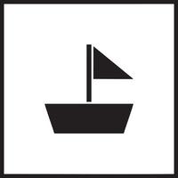 Boot Symbol Symbol Design Vektor Bild. Illustration von das Schiff Boot Transport Design Bild. eps 10.