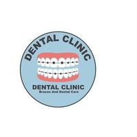 Dental Klinik Symbol Logo Vektor Illustration Design