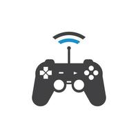video spel kontrollant logotyp ikon vektor illustration