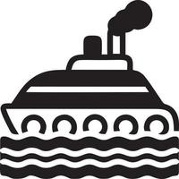 Boot Symbol Symbol Design Vektor Bild. Illustration von das Schiff Boot Transport Design Bild. eps 10.