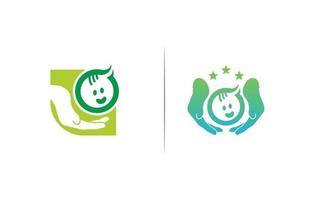 Babypflege-Logo-Schablonen-Vektorillustration vektor