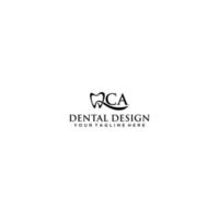 qca Dental Logo Design Vorlage vektor