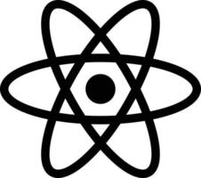 Atom Symbol auf ein Weiß Hintergrund . Molekül Symbol Symbol vektor