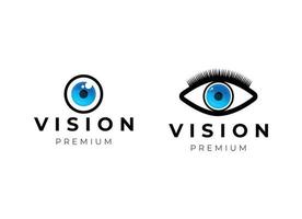 Vision-Auge-Logo-Design-Vorlage vektor