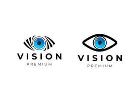 Vision-Auge-Logo-Design-Vorlage vektor