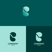 de brev b logotyp med en rena och modern stil också användningar en blå lutning Färg med en ungdomlig tema, som är perfekt för förstärkning din företag logotyp branding vektor