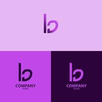 das Brief b Logo mit ein sauber und modern Stil ebenfalls Verwendet ein Scharf Gradient lila Farbe mit Mehr bunt Schattierungen, perfekt zum Stärkung Ihre Unternehmen Logo branding vektor