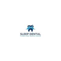 Schlaf Dental Logo Design . vektor