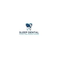 sömn dental logotyp design . vektor