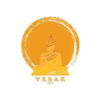 vektor illustration av buddha purnima