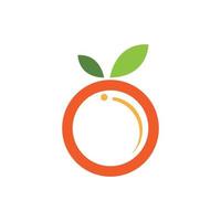 orange logotypdesign vektor