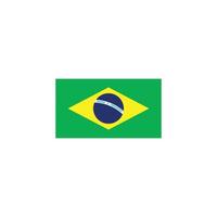 Brasilien Flagge Vektor Illustration Symbol