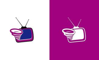Twister TV Logo Vorlage vektor