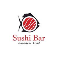 sushi vektor logotyp mall, eller japansk specialiteter.