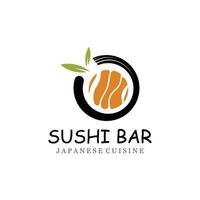 Sushi Vektor Logo Vorlage, oder japanisch Spezialitäten.