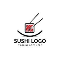 Sushi Vektor Logo Vorlage, oder japanisch Spezialitäten.