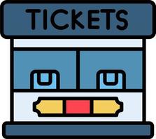 Fahrkarte Stand Vektor Symbol