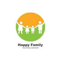 Lycklig familj vektor ikon illustration design