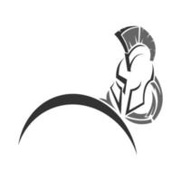 Gladiator Logo Symbol Design vektor