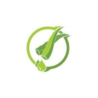 Aloevera-Logo-Symbol-Vektor-Illustration-Design vektor