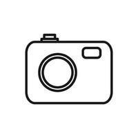 editierbar Symbol von Kamera, Vektor Illustration isoliert auf Weiß Hintergrund. mit zum Präsentation, Webseite oder Handy, Mobiltelefon App