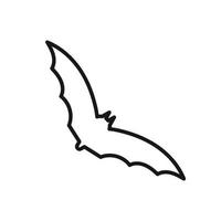redigerbar ikon av fladdermus, vektor illustration isolerat på vit bakgrund. använder sig av för presentation, hemsida eller mobil app