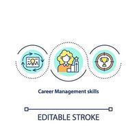 Karriere-Management-Fähigkeiten-Konzept-Symbol vektor