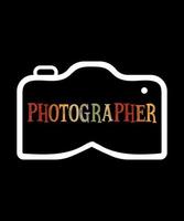 Fotografie Logo Vektor T-Shirt Design