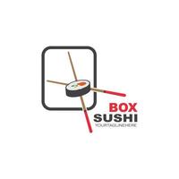 Sushi Vektor Symbol Etikette Illustration Design