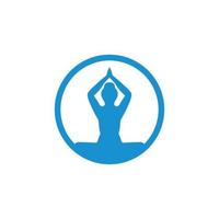 Meditation Logo Vorlage Vektor Symbol