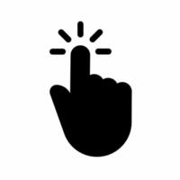 markören hand ikon enkel vektor illustration.