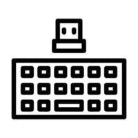 trådlöst tangentbord ikon design vektor