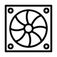 Computer Ventilator Symbol Design vektor