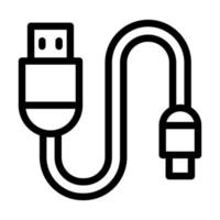 USB-Kabel-Icon-Design vektor