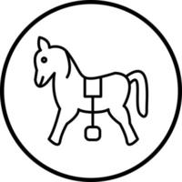 Pferd Vektor Symbol Stil