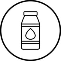 Milch Flasche Vektor Symbol Stil