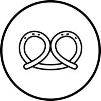 Brezel Vektor Symbol Stil